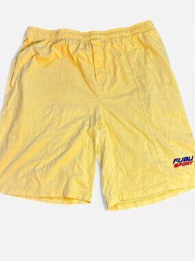 Vintage Fubu Sport Yellow Sweat Shorts